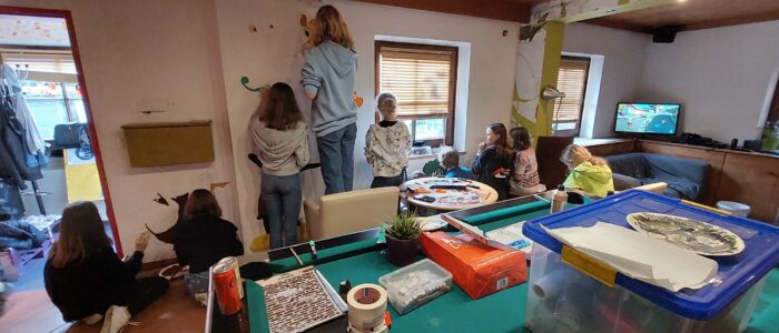 Ausmalen im JUZ F2